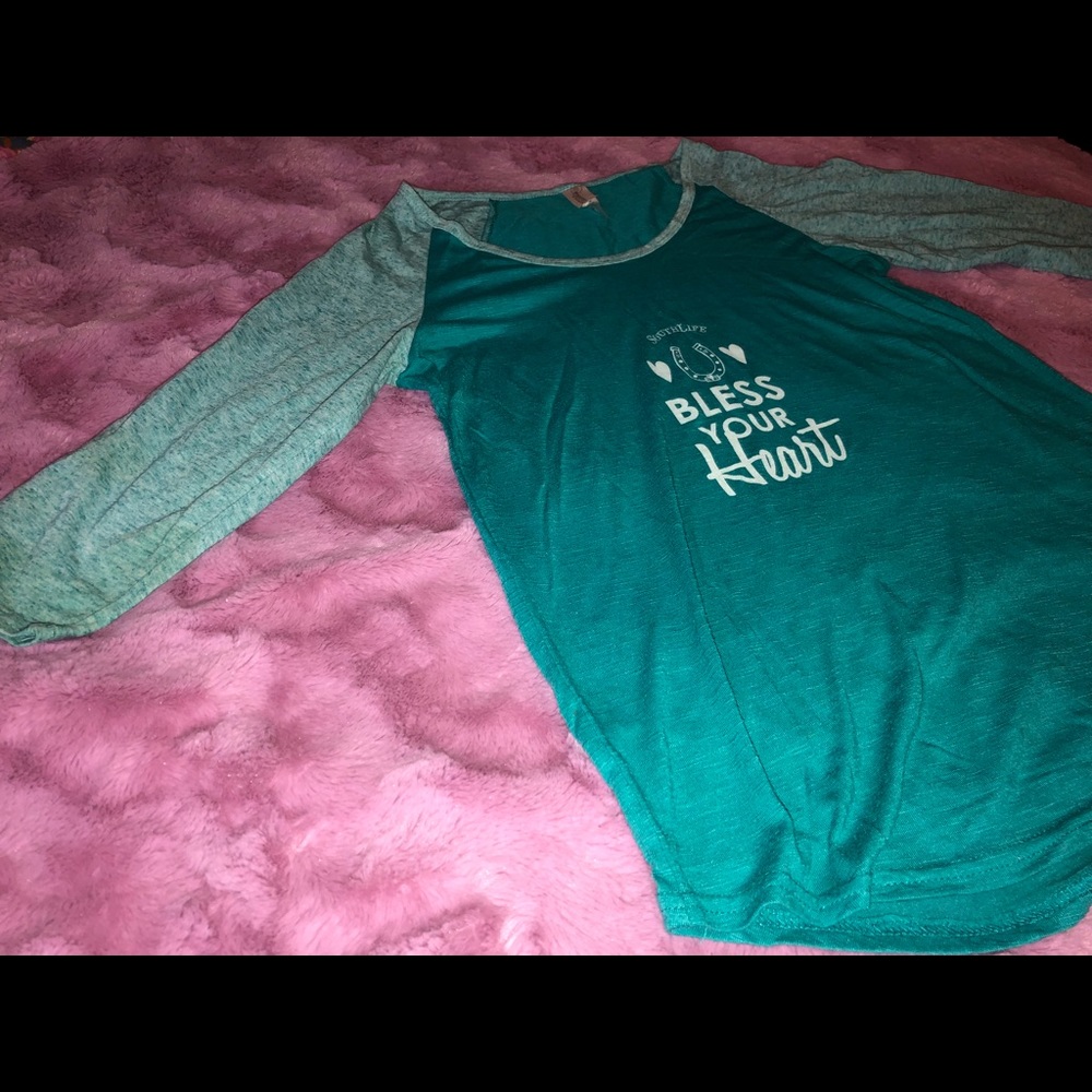 Boutiqe “Bless your Heart” Baseball Tee